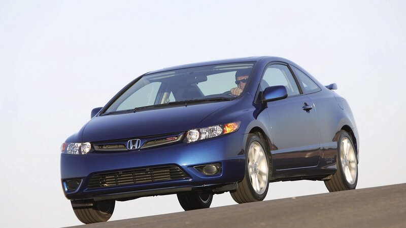 blue honda civic si coupe