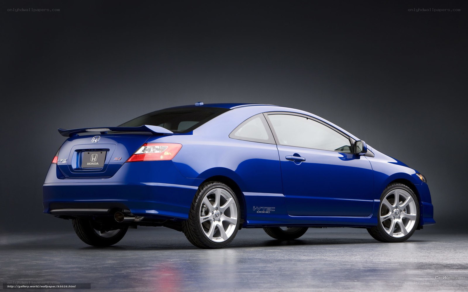 Blue Honda Civic Si Coupe