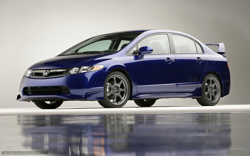 Blue Honda Civic Si — Neutral, Photograph