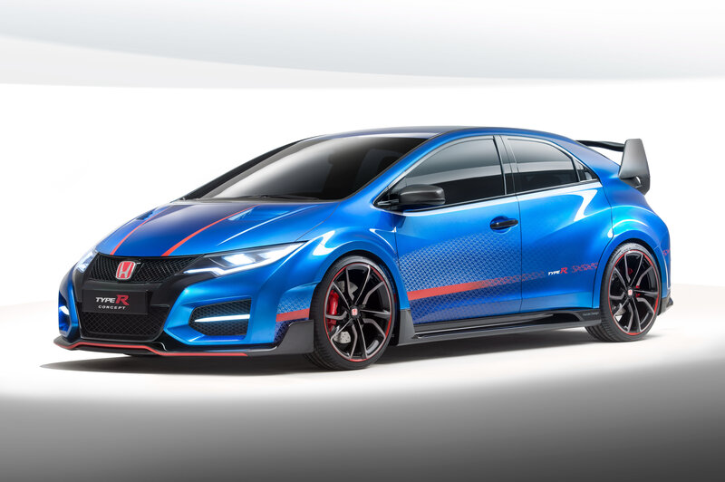 Blue Honda Civic Type R Concept