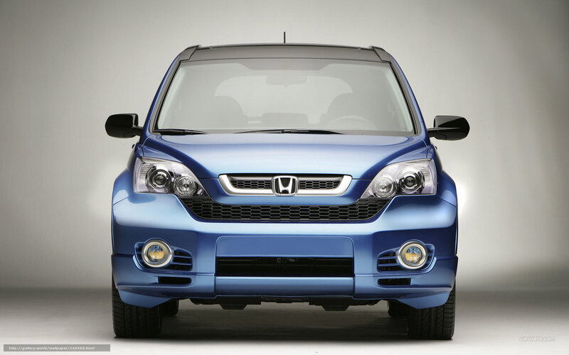 Blue Honda CR-V front view