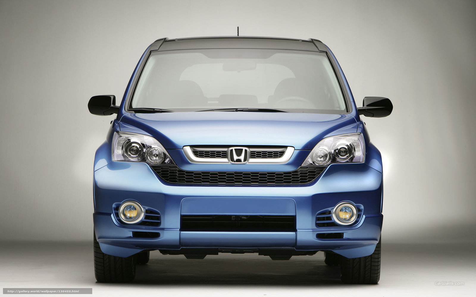 Blue Honda CR-V front view