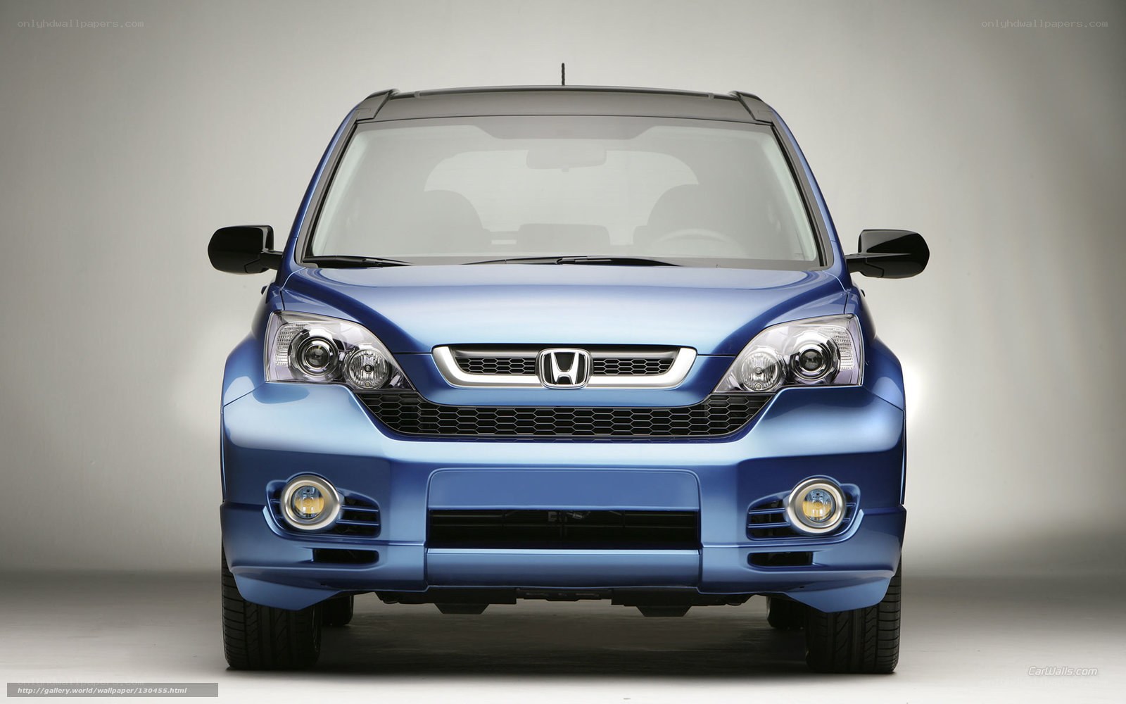 Blue Honda CR-V front view