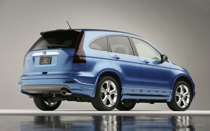 Blue Honda CR-V — Neutral, Photograph, Car, Antenna, Wheel, Black