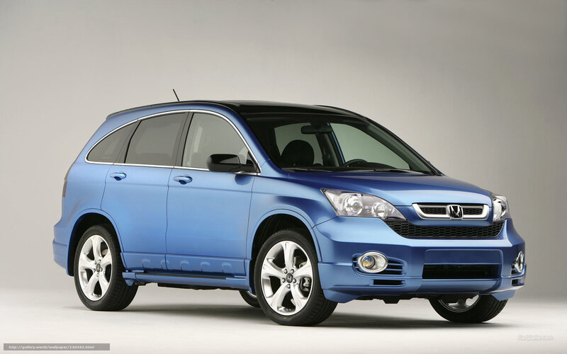 Blue Honda Cr-v — Neutral, Photograph, Car