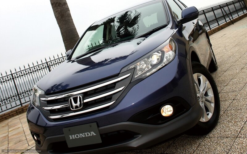 Blue Honda CR-V parked outdoors