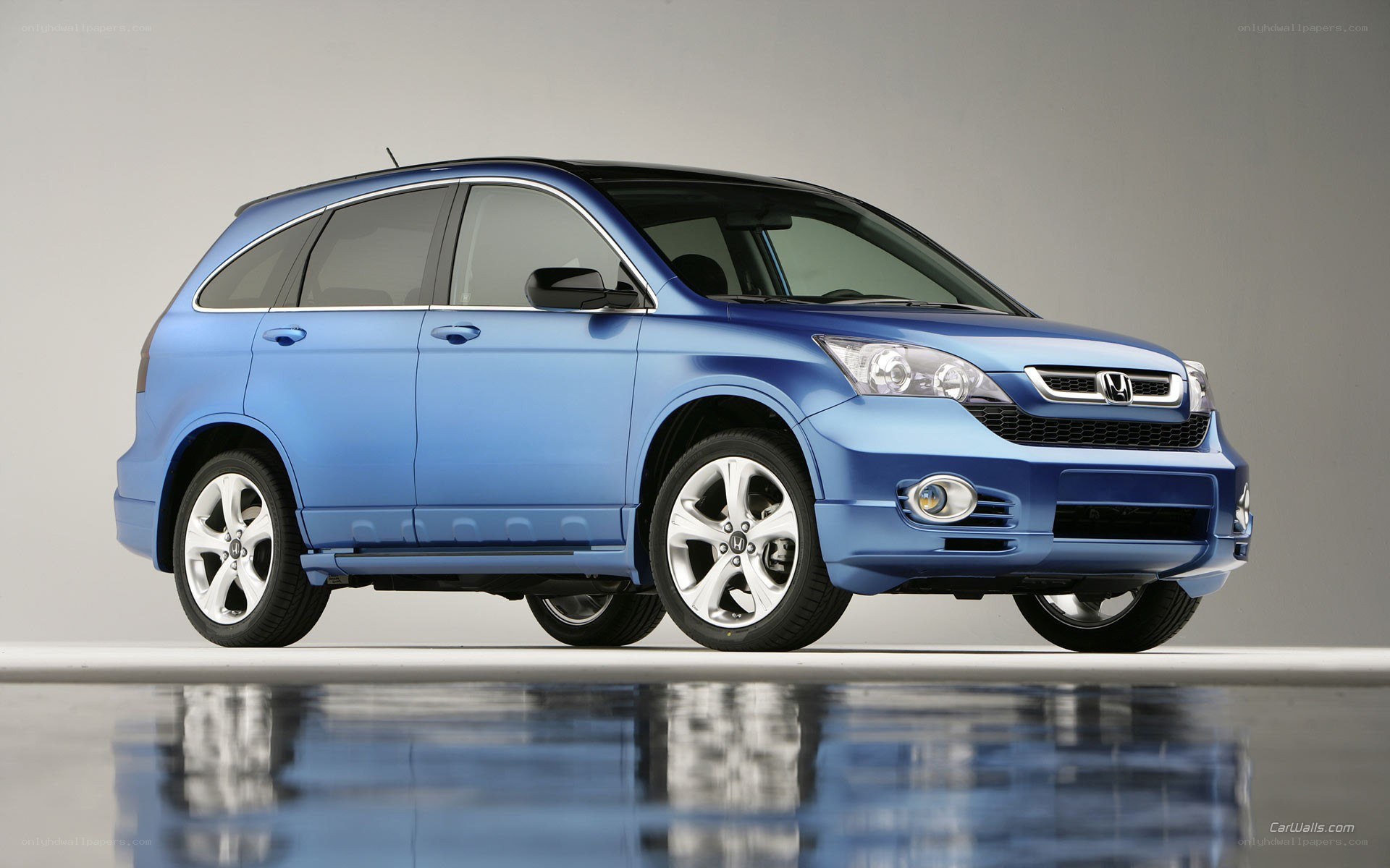 blue honda cr-v suv