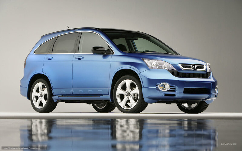 Blue Honda Cr-v