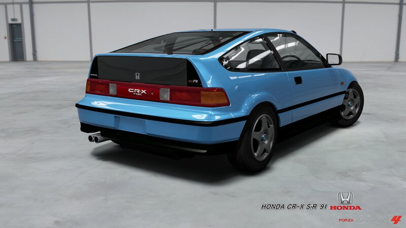 Blue Honda CR-X SiR