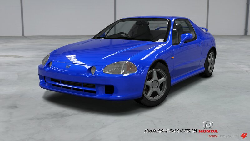 Blue Honda CR-X