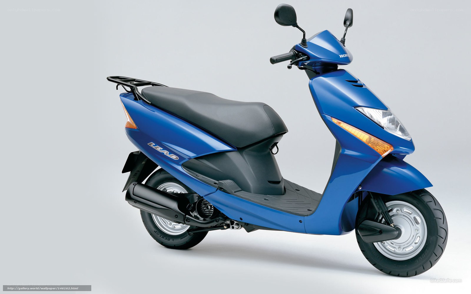 Blue Honda Lead scooter