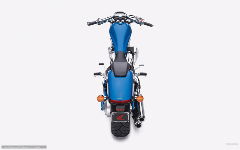 Blue Honda Motorcycle — Neutral, Photograph, Handlebars