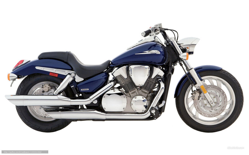 Blue Honda Motorcycle — Neutral, Photograph
