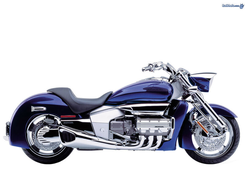 Blue Honda Motorcycle — Neutral