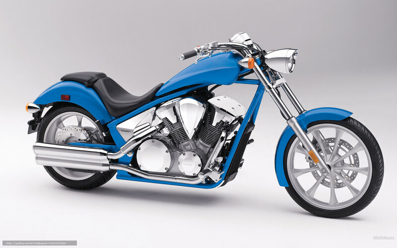 Blue Honda motorcycle