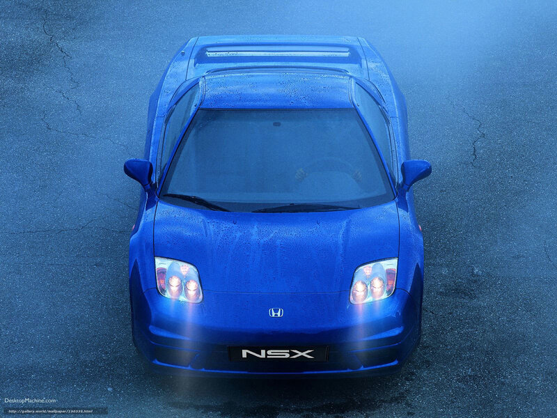 Blue Honda NSX Car — Dramatic