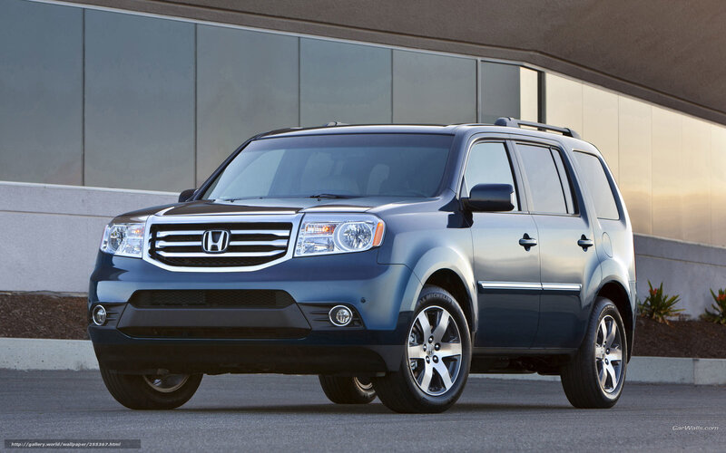 Blue Honda Pilot SUV