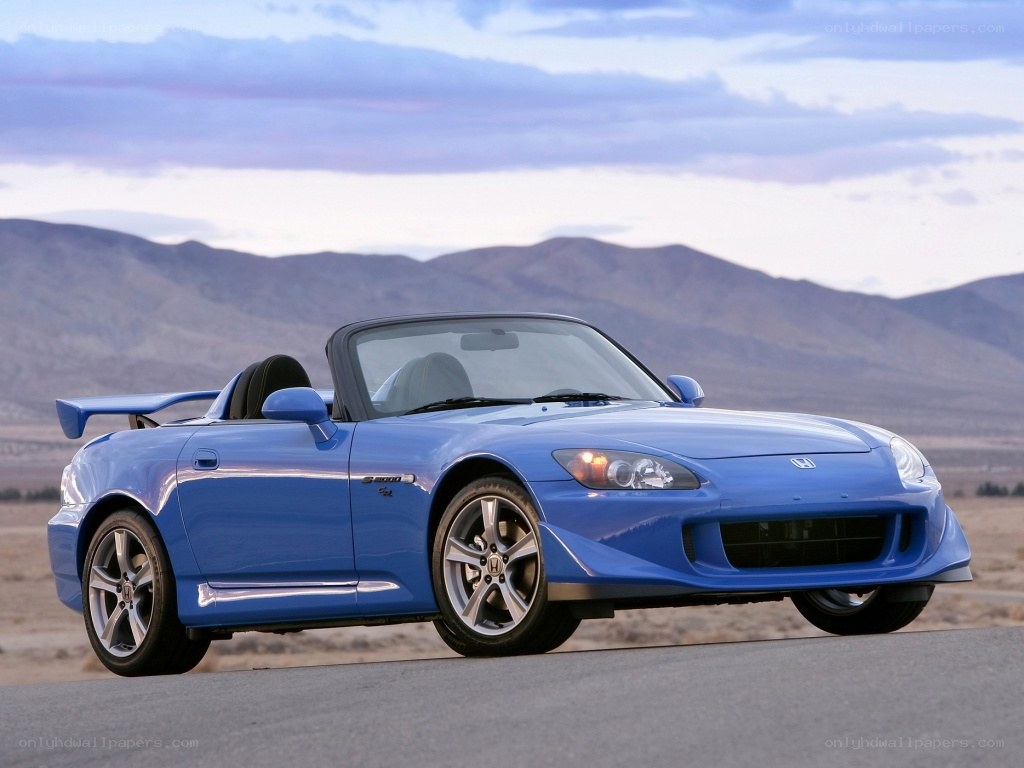 blue honda s2000 convertible