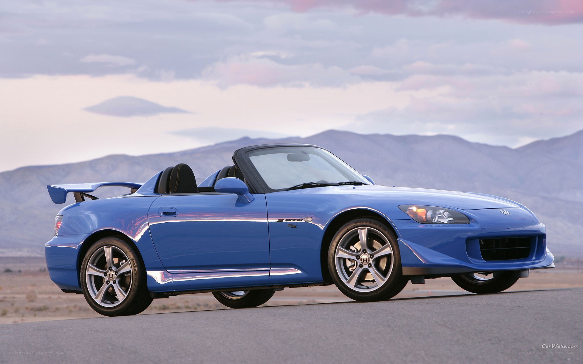 blue honda s2000 convertible