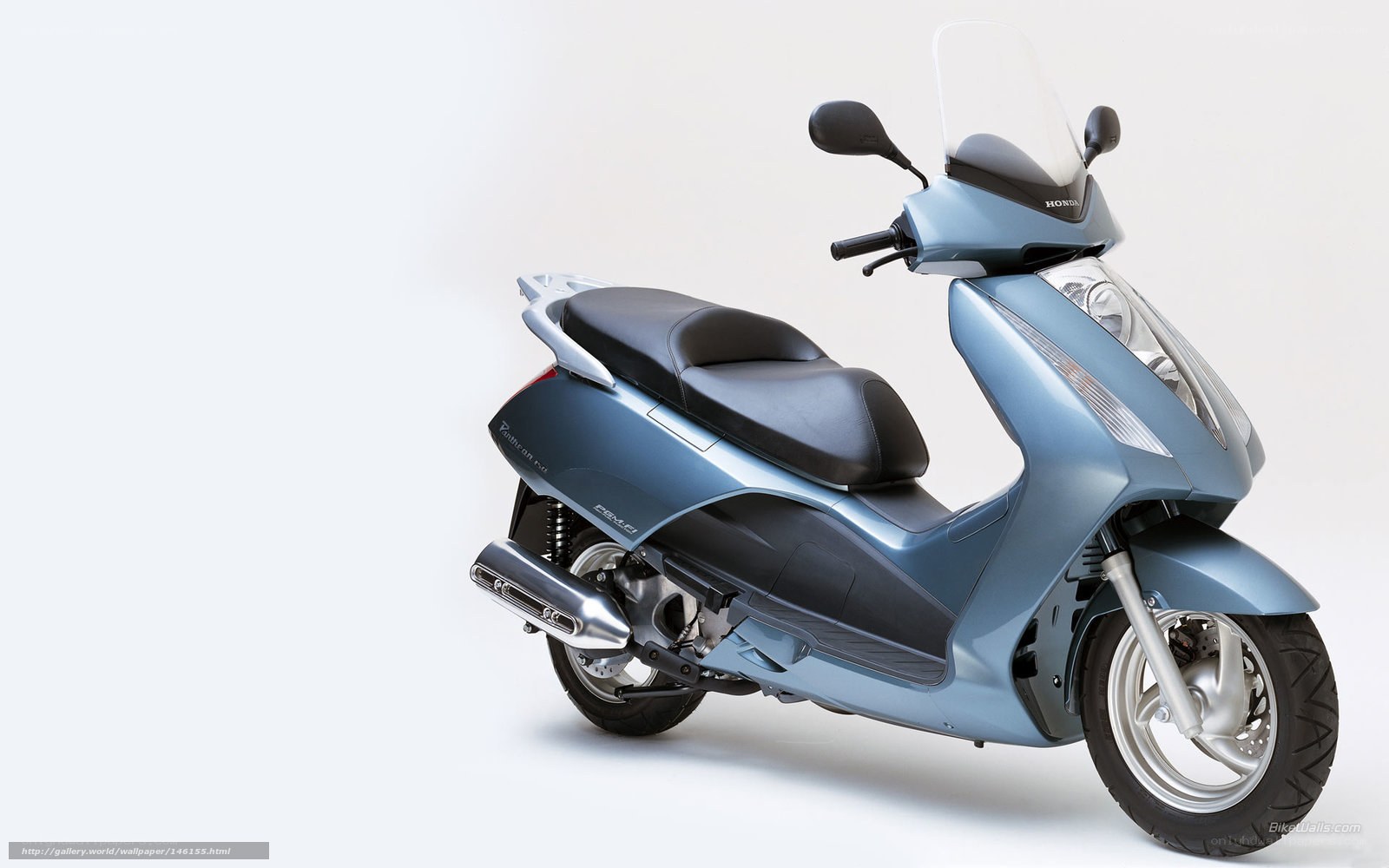 Blue Honda scooter