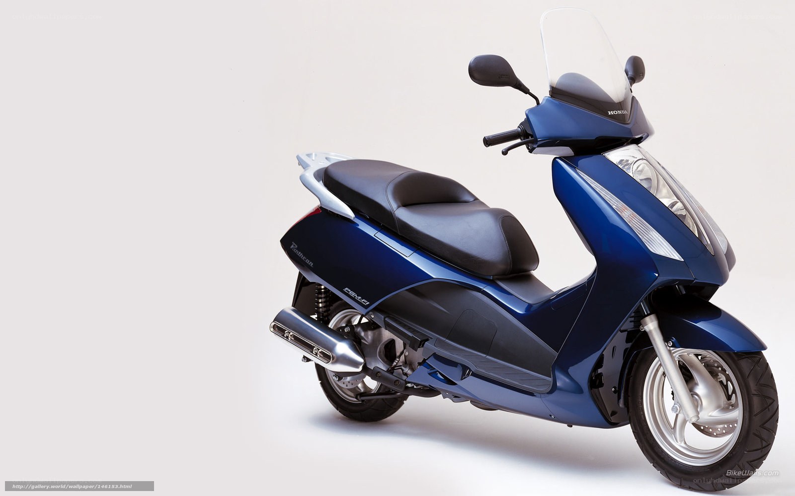 Blue Honda scooter