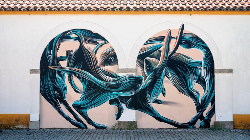 Blue Horse Mural