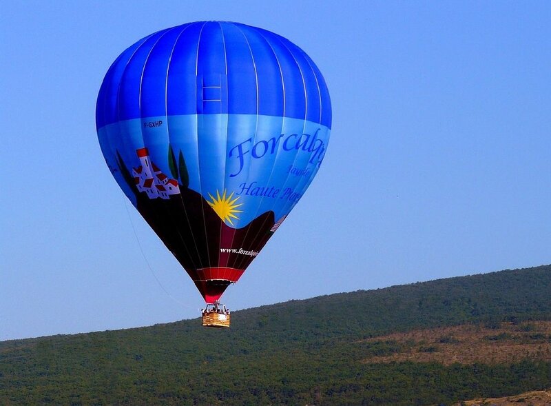 Blue Hot Air Balloon