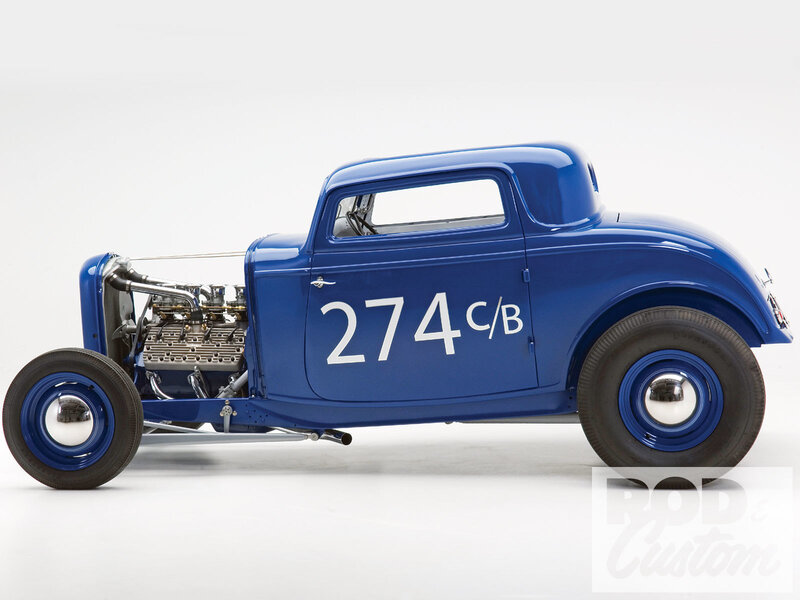 Blue Hot Rod Car — Clean