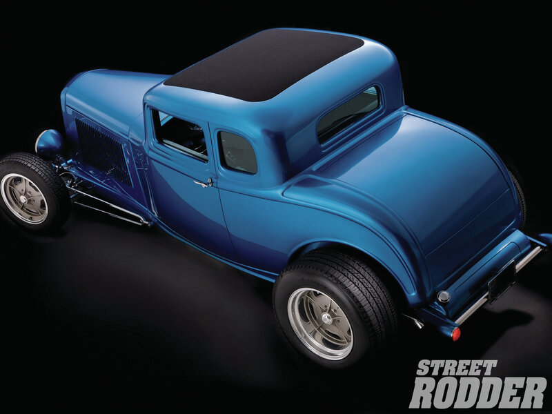 Blue Hot Rod Car — Dramatic, Photograph