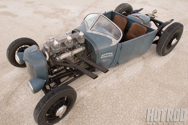 Blue Hot Rod Car — Dusty