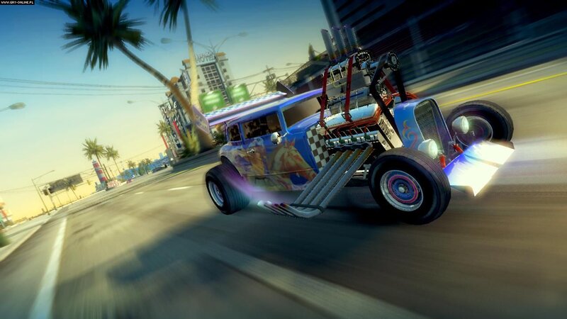 Blue Hot Rod Car — Dynamic, Afternoon