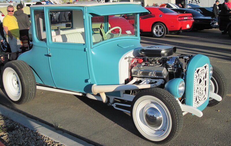 Blue Hot Rod Car — Light Blue
