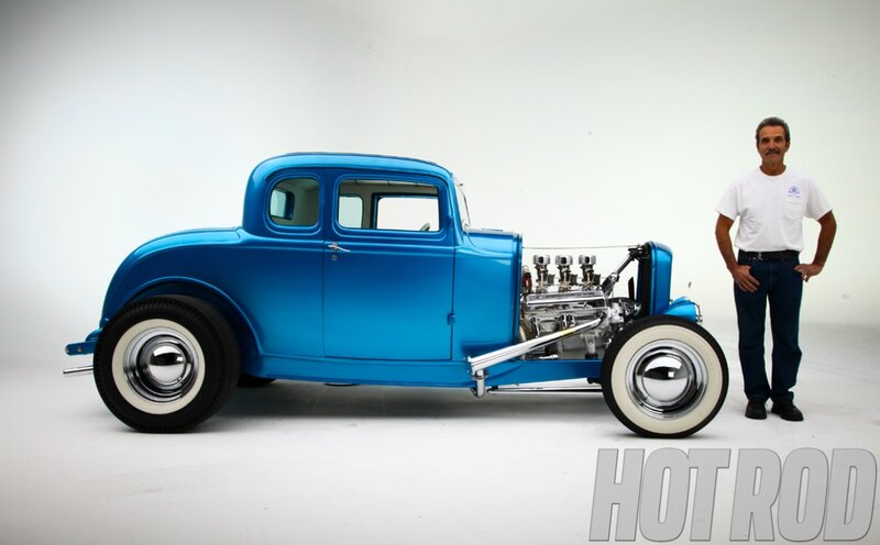 Blue Hot Rod Car — Neutral