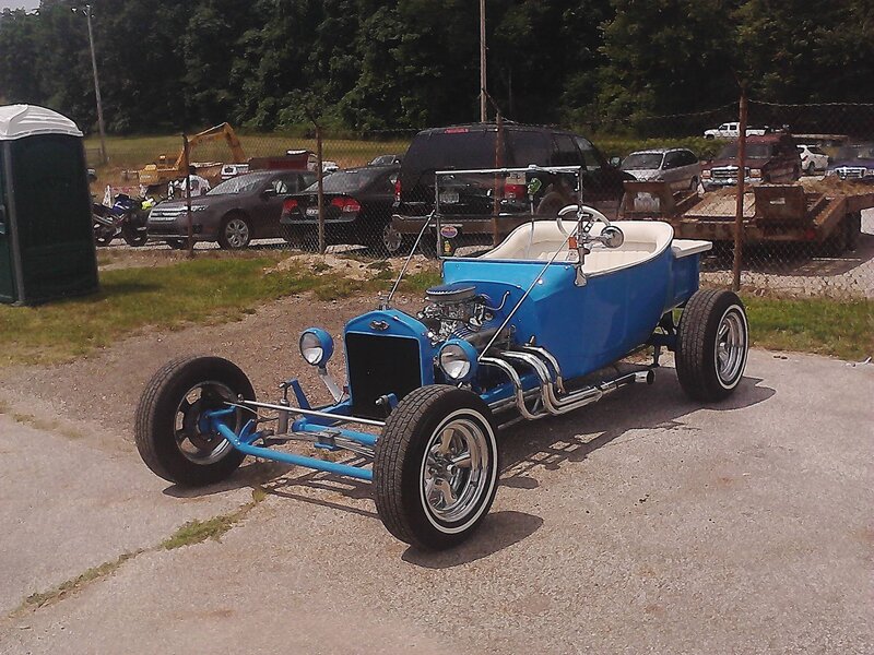 Blue Hot Rod Car — Outdoor, Afternoon, Photograph, Cars
