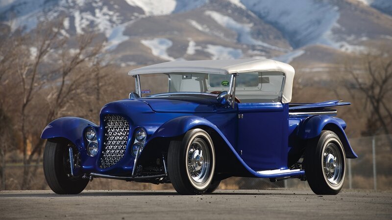 Blue Hot Rod Car — Serene, Afternoon