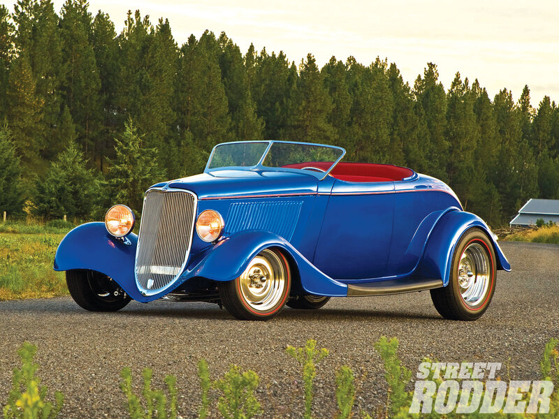 Blue Hot Rod Car — Serene