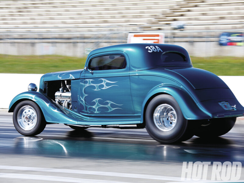 Blue Hot Rod Car — Teal