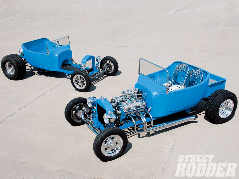 Blue Hot Rod Cars