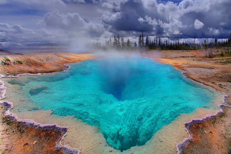 Blue Hot Spring — Dramatic
