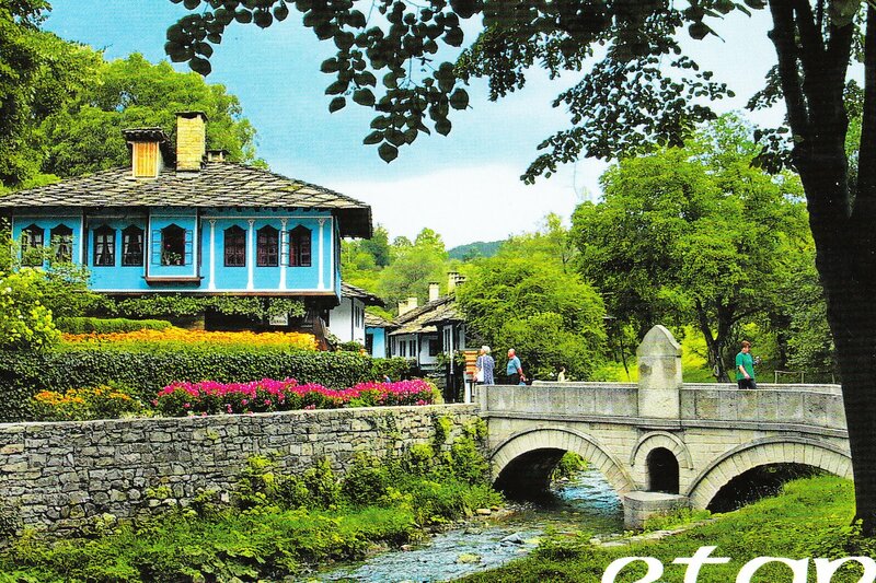 Blue House by River