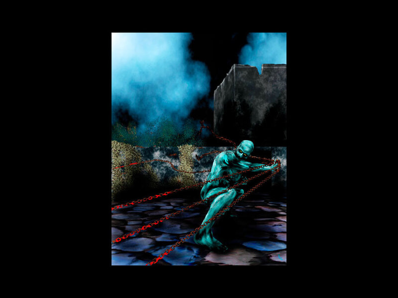 Blue Humanoid Figure