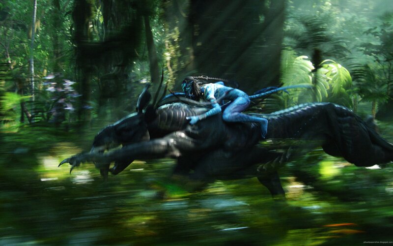 Blue Humanoid Riding Creature