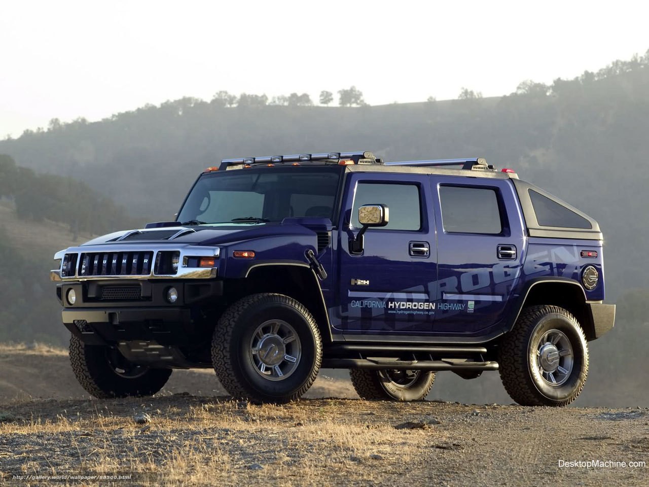 Blue Hummer H2 Hydrogen Concept