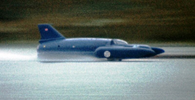 Blue Hydroplane Boat