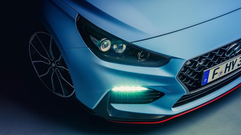 Blue Hyundai Car Front