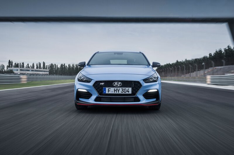 Blue Hyundai Car