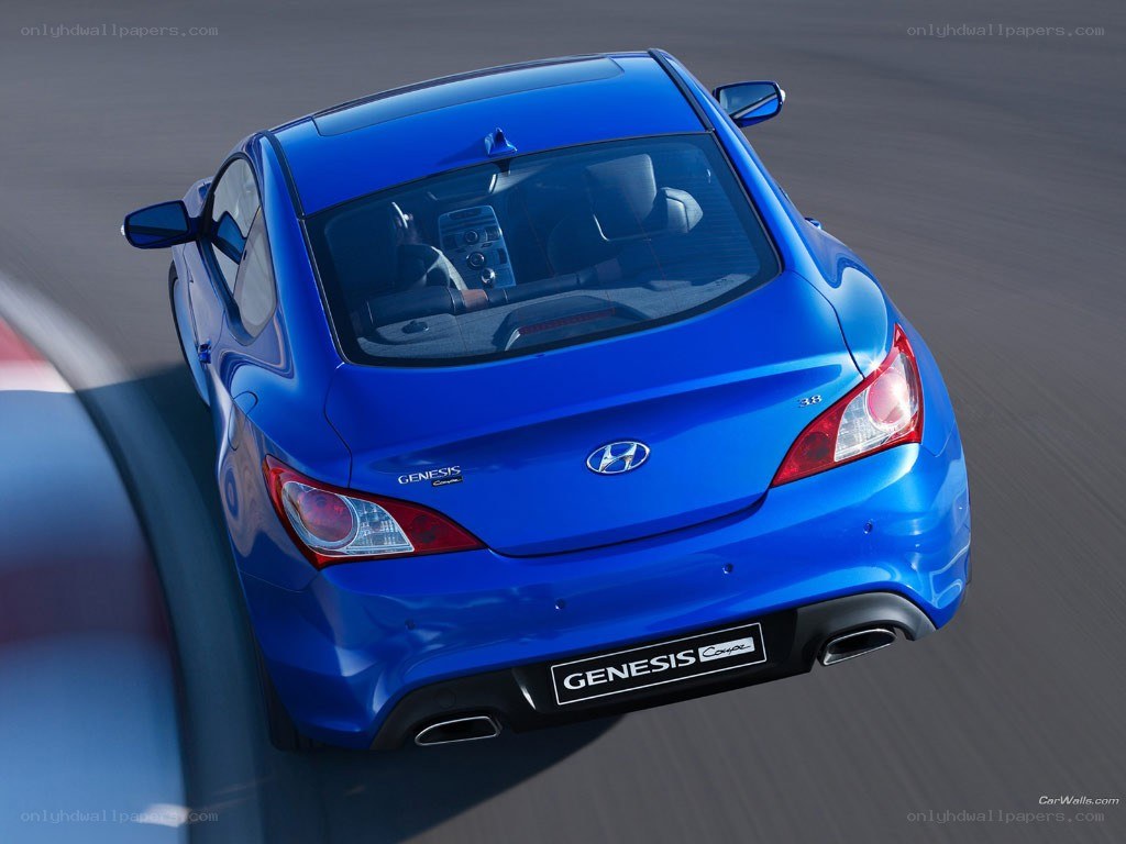 Blue Hyundai Genesis Coupe