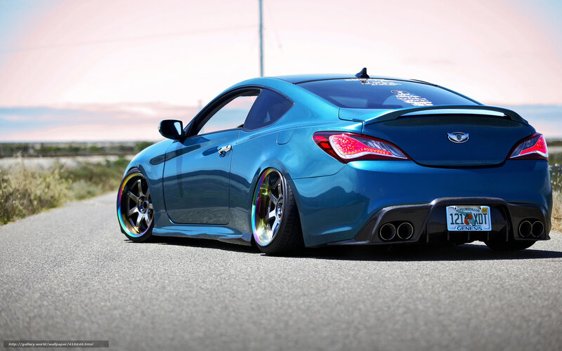 Blue Hyundai Genesis Coupe — Calm