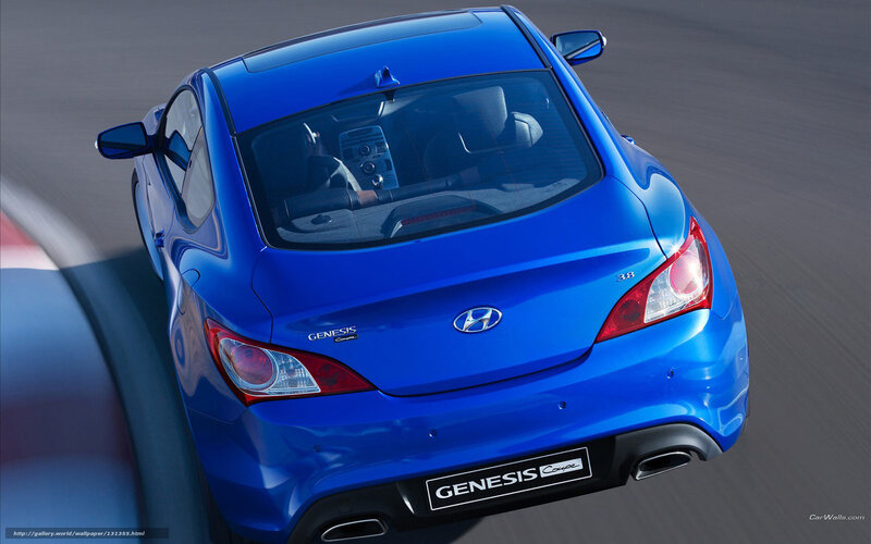 Blue Hyundai Genesis Coupe — Dynamic