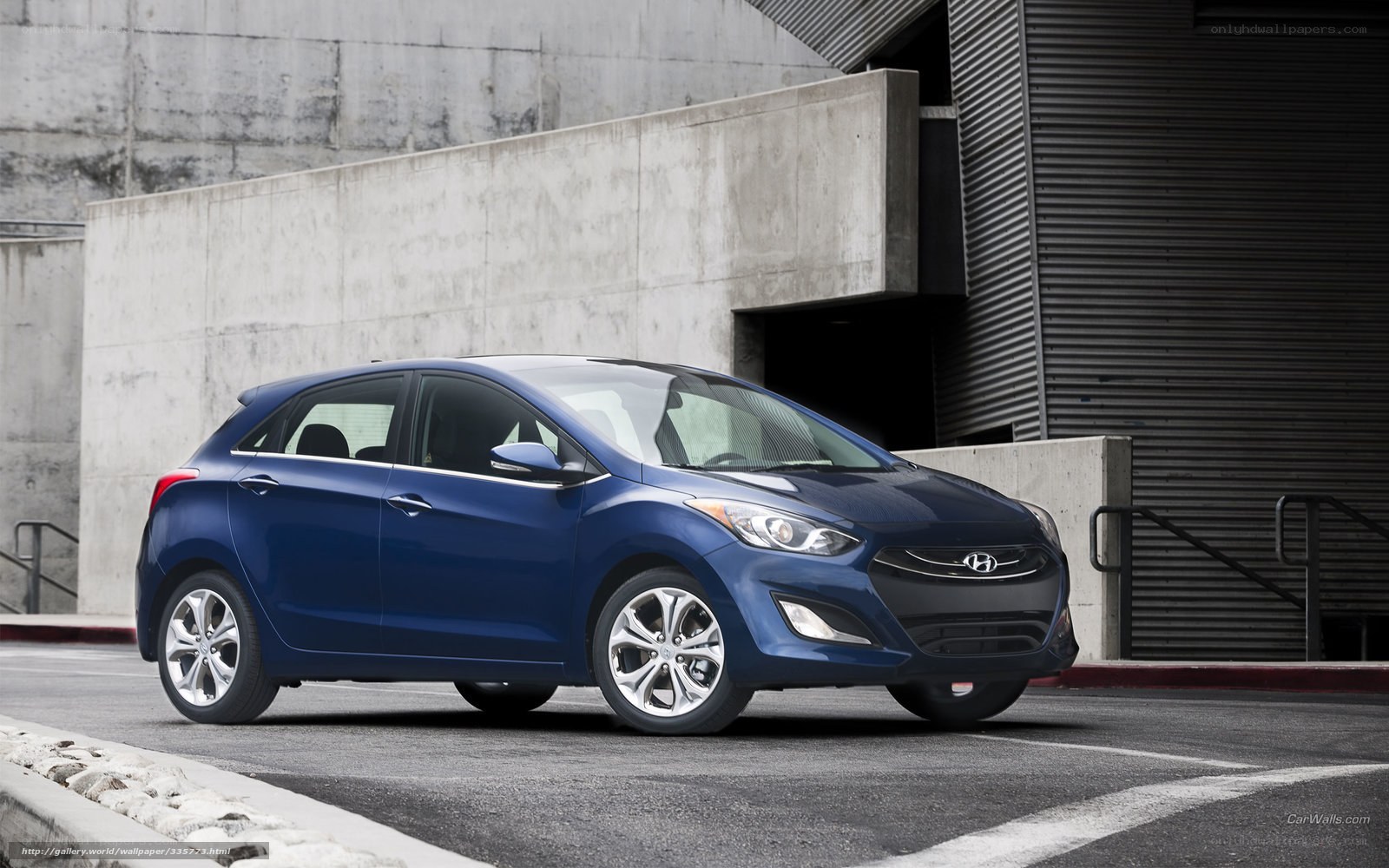 Blue Hyundai i30 Hatchback